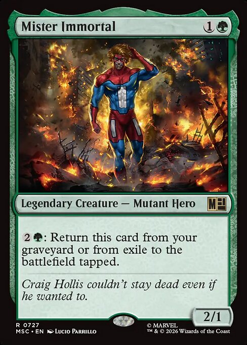 Mister Immortal - Marvel Super Heroes Commander Magic card