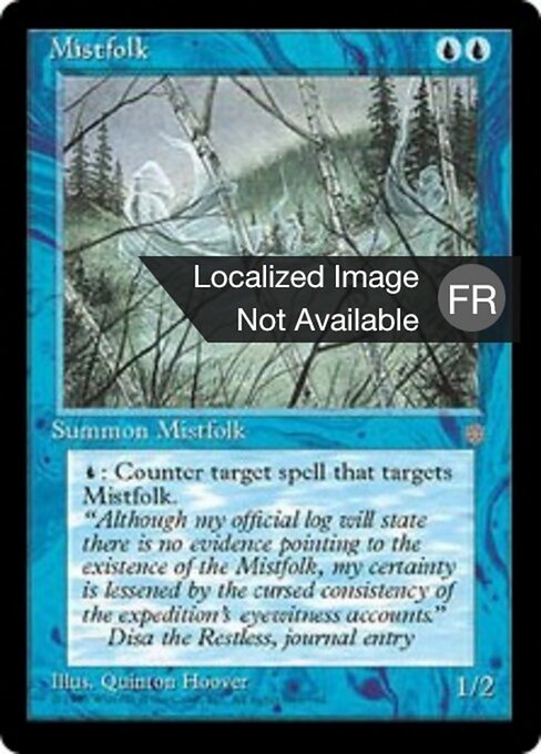 Mistfolk - Ice Age (#84) - Illustrated by Quinton Hoover - Magic: The Gathering Card