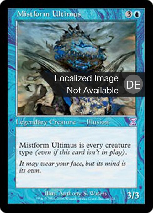 Nebelgestalt-Ultimus (Mistform Ultimus) - Time Spiral Timeshifted (#26) - Illustrated by Anthony S. Waters - Magic: The Gathering Card