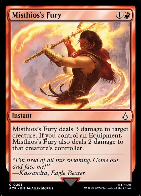 Misthios's Fury - Assassin's Creed Magic card