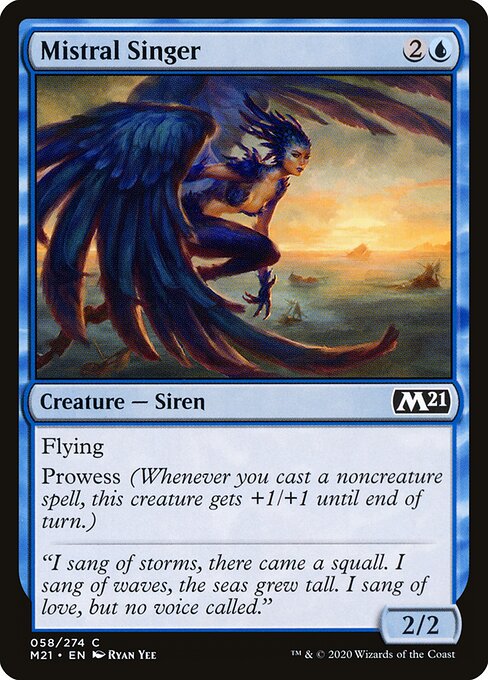 Mistral Singer - Core Set 2021 Magic card