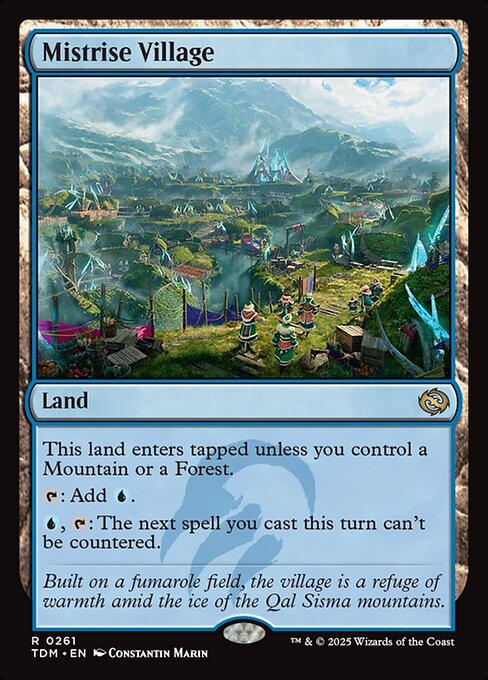 Mistrise Village - Tarkir: Dragonstorm (#261) - Illustrated by Constantin Marin - Magic: The Gathering Card