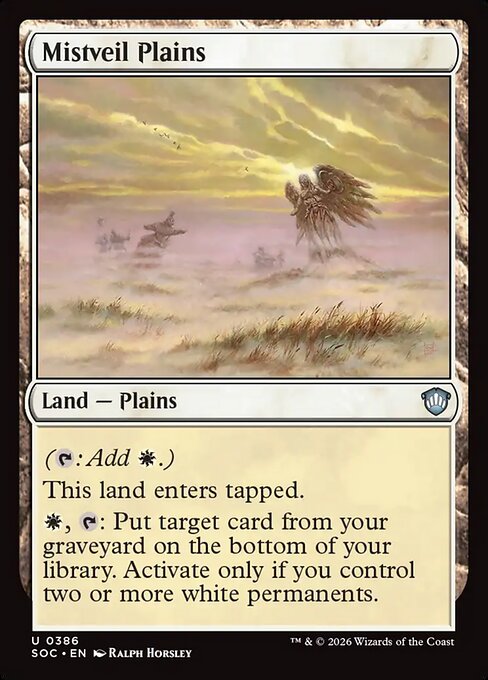Mistveil Plains - Secrets of Strixhaven Commander Magic card