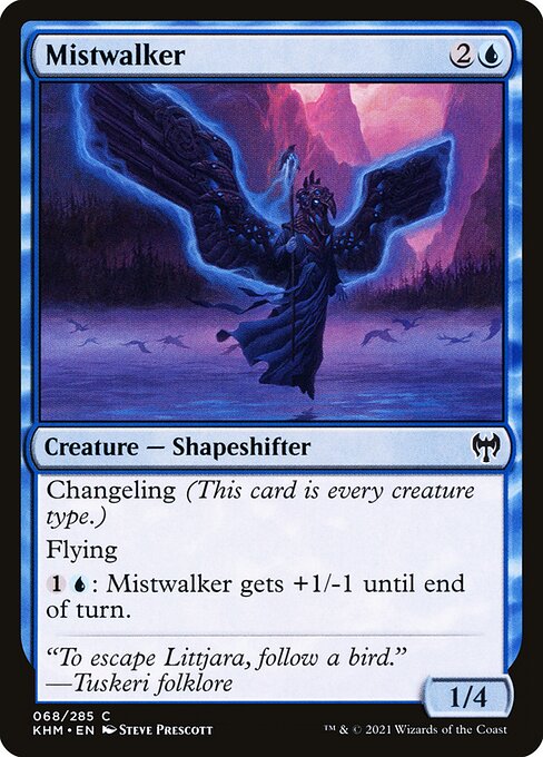 Mistwalker - Kaldheim (#68) - Illustrated by Steve Prescott - Magic: The Gathering Card