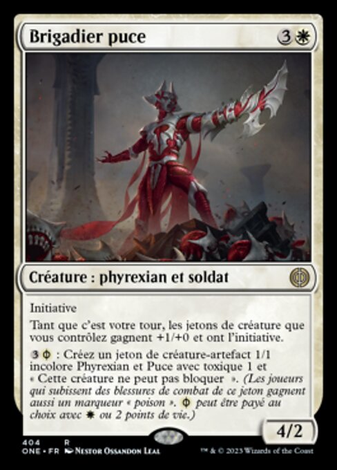 Capataz de ácaros (Mite Overseer) - Phyrexia: All Will Be One (#404) - Illustrated by Néstor Ossandón Leal - Magic: The Gathering Card