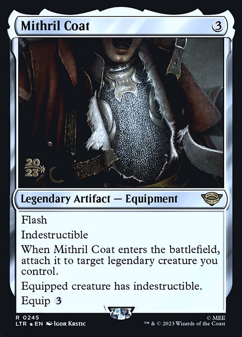 ミスリルの胴着 (Mithril Coat) - The Lord of the Rings: Tales of Middle-earth (#379) - Illustrated by Igor Krstic - Magic: The Gathering Card