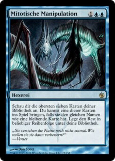 Mitotische Manipulation (Mitotic Manipulation) - Mirrodin Besieged (#27) - Illustrated by Dan Murayama Scott - Magic: The Gathering Card