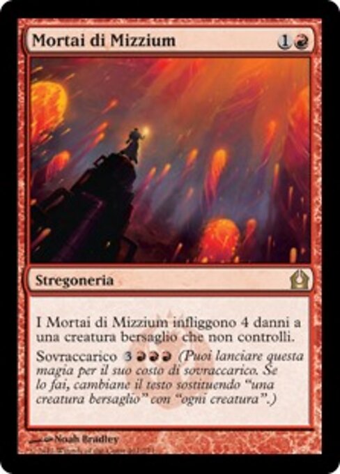 Mortai di Mizzium (Mizzium Mortars) - Return to Ravnica (#101) - Illustrated by Noah Bradley - Magic: The Gathering Card