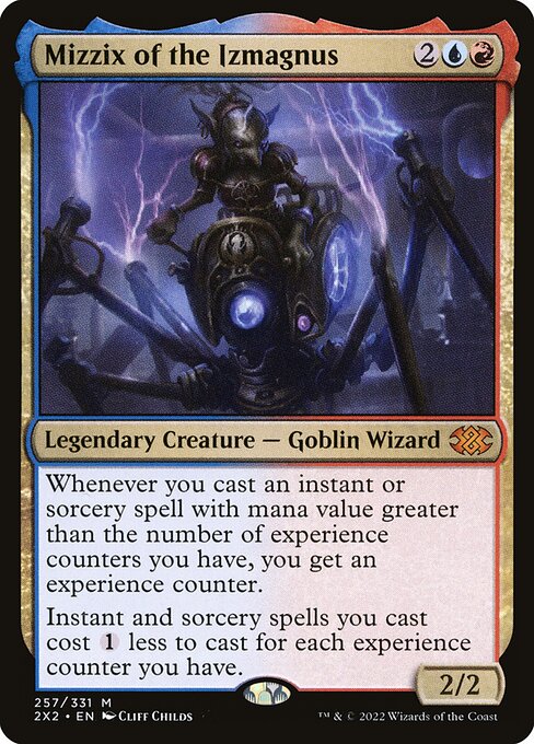 伊捷首法师米捷兹 (Mizzix of the Izmagnus) - Double Masters 2022 (#257) - Illustrated by Cliff Childs - Magic: The Gathering Card