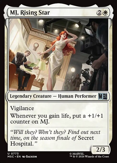 MJ, Rising Star - Marvel Super Heroes Commander Magic card