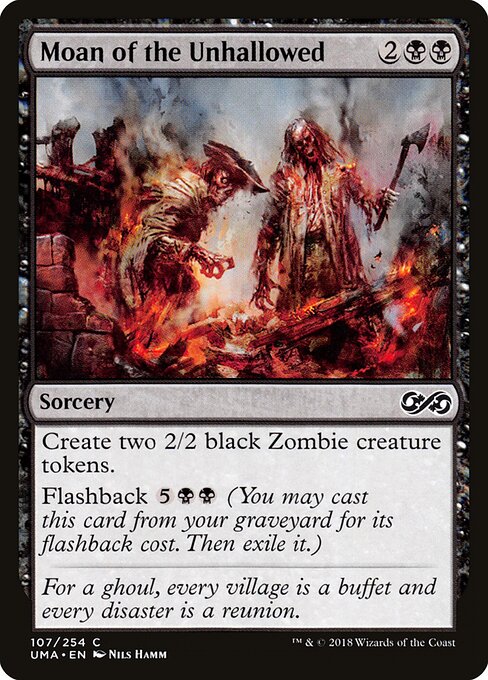 Moan of the Unhallowed - Ultimate Masters Magic card