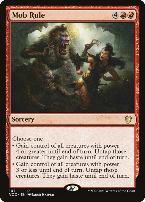 Mob Rule - Crimson Vow Commander Magic card