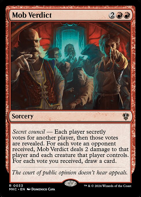 Mob Verdict - Murders at Karlov Manor Commander Magic card