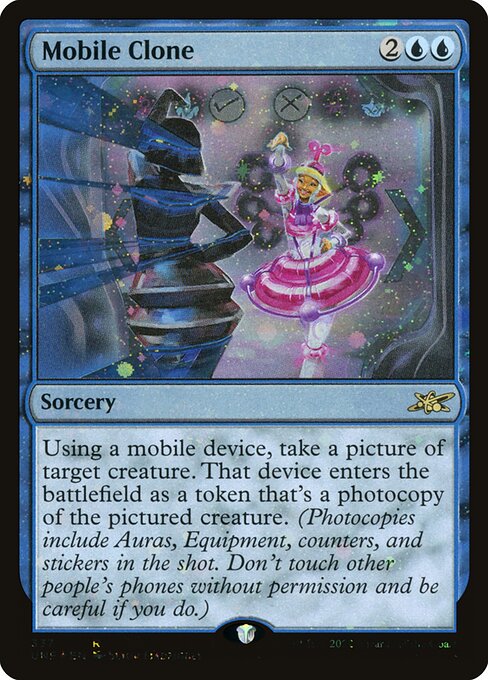 Mobile Clone - Unfinity (#337) - Illustrated by Setor Fiadzigbey - Magic: The Gathering Card