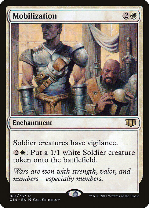 Mobilization - Commander 2014 (#81) - Illustrated by Carl Critchlow - Magic: The Gathering Card