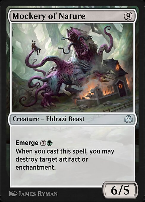 Abominio Contro Natura (Mockery of Nature) - Eldritch Moon (#10) - Illustrated by James Ryman - Magic: The Gathering Card