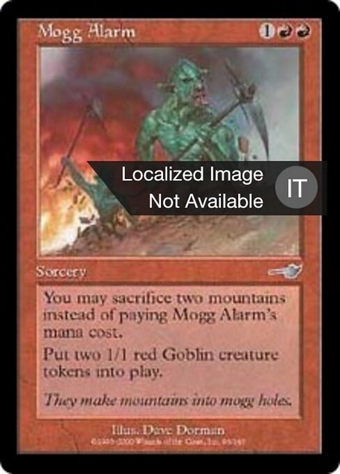 Alarme Mogg (Mogg Alarm) - Nemesis (#93) - Illustrated by Dave Dorman - Magic: The Gathering Card