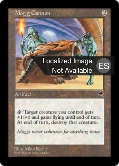 モグの大砲 (Mogg Cannon) - Tempest (#298) - Illustrated by Mike Raabe - Magic: The Gathering Card