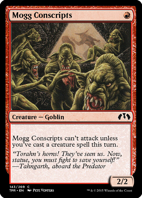 Mogg Conscripts - Tempest Remastered (#143) - Illustrated by Pete Venters - Magic: The Gathering Card