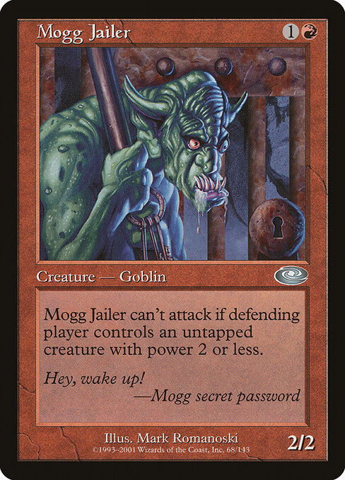 Mogg Jailer - Planeshift Magic card
