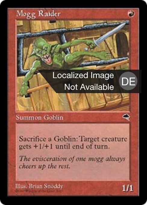 Mogg-Plünderer (Mogg Raider) - Tempest (#191) - Illustrated by Brian Snõddy - Magic: The Gathering Card