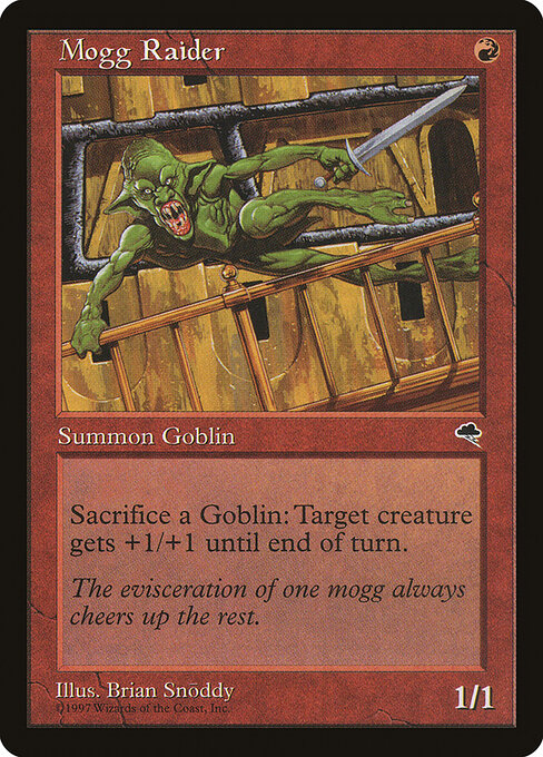 Mogg Raider - Tempest (#191) - Illustrated by Brian Snõddy - Magic: The Gathering Card