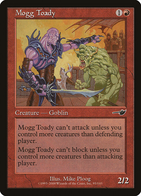 Mogg Toady - Nemesis Magic card