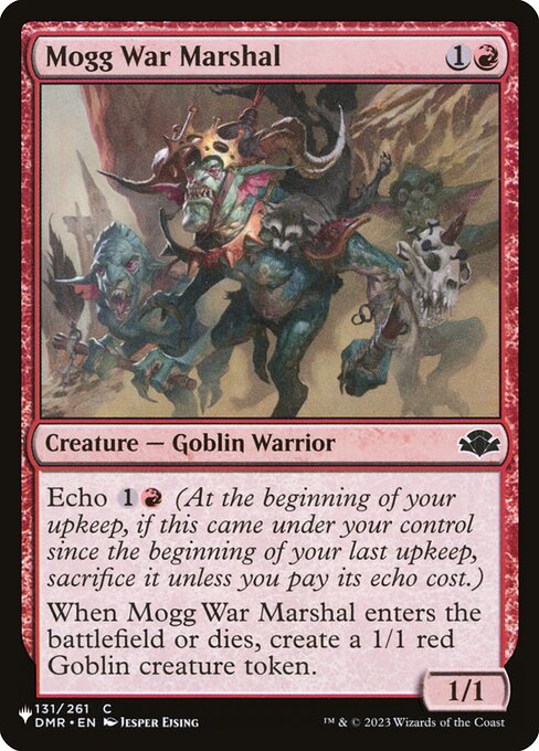 Mogg War Marshal - The List Magic card