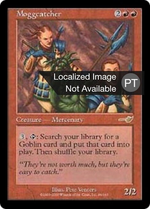 Moggwildjäger (Moggcatcher) - Nemesis (#96) - Illustrated by Pete Venters - Magic: The Gathering Card