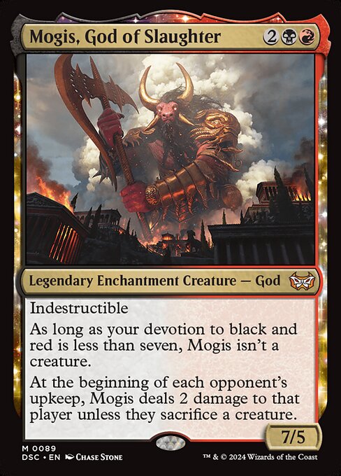 Mogis, God of Slaughter - Duskmourn: House of Horror Commander Magic card