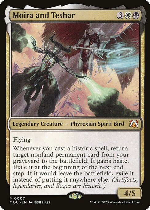 Moira and Teshar - March of the Machine Commander Magic card
