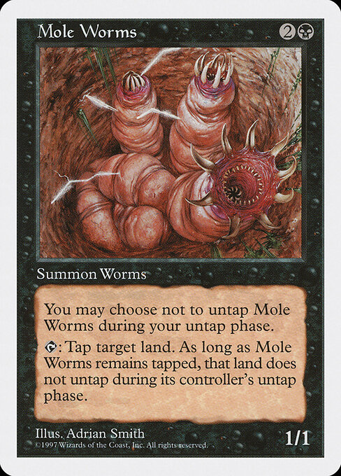 Mole Worms - Fifth Edition Magic card