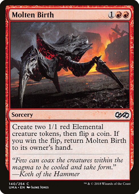 Molten Birth - Ultimate Masters (#140) - Illustrated by Jaime Jones - Magic: The Gathering Card