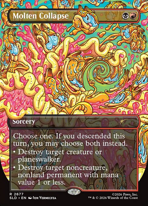 熔毁崩塌 (Molten Collapse) - The Lost Caverns of Ixalan (#342) - Illustrated by Mónica Robles Corzo - Magic: The Gathering Card