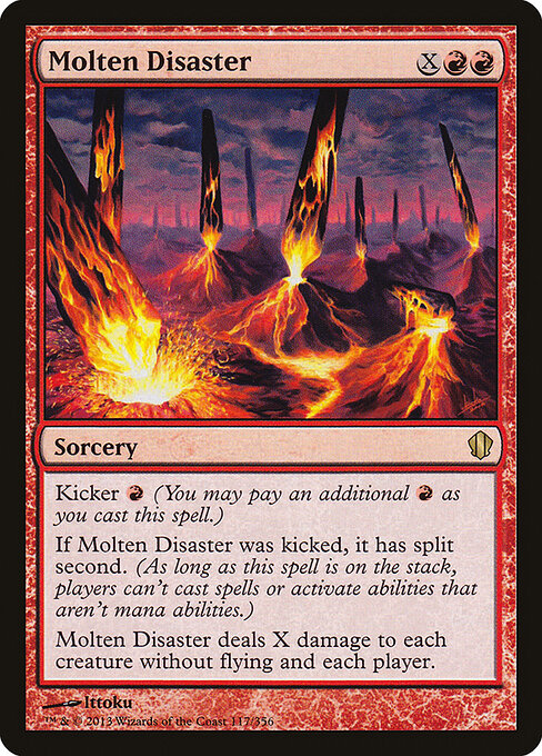 Molten Disaster - Commander 2013 Magic card