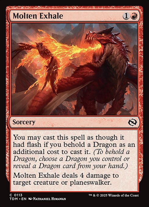 Molten Exhale - Tarkir: Dragonstorm Magic card