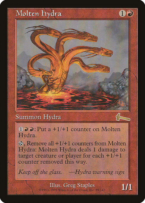 Molten Hydra - Urza's Legacy Magic card