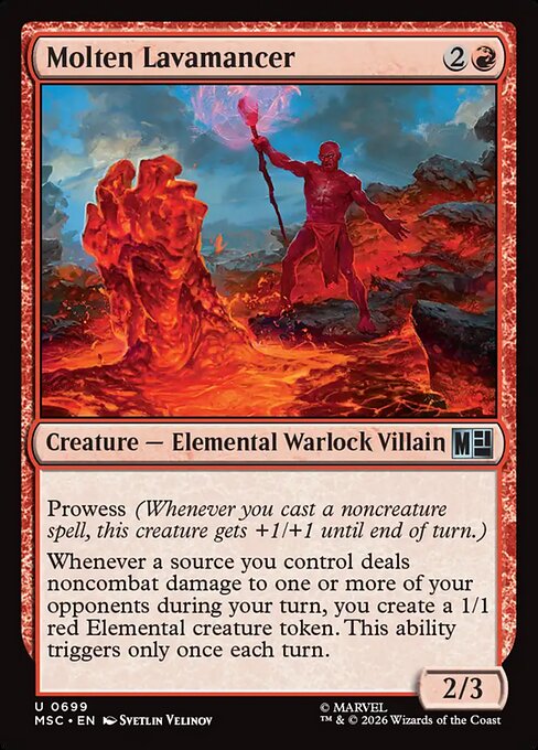 Molten Lavamancer - Marvel Super Heroes Commander Magic card