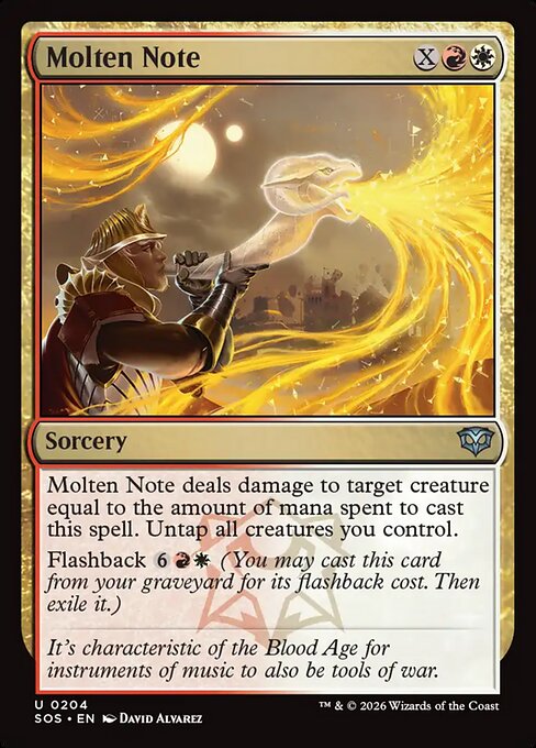 Molten Note - Secrets of Strixhaven Magic card