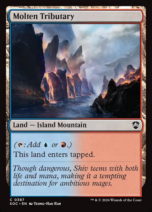 Molten Tributary - Secrets of Strixhaven Commander Magic card