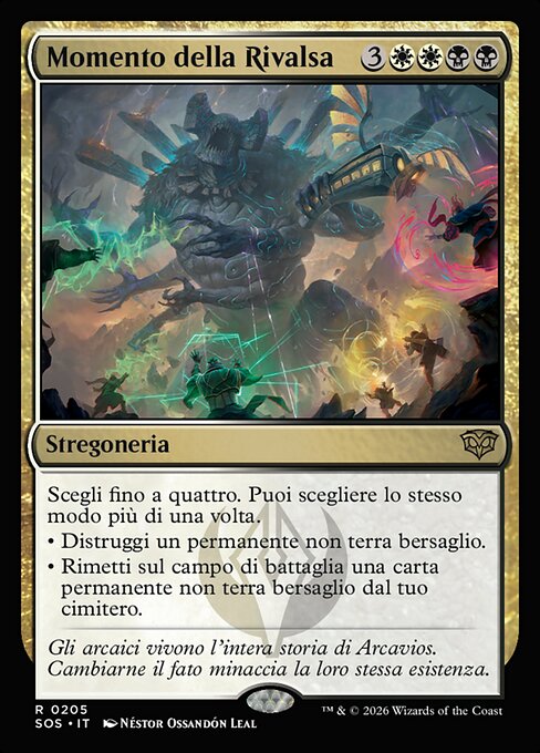 Momento della Rivalsa (Moment of Reckoning) - Secrets of Strixhaven (#205) - Illustrated by Néstor Ossandón Leal - Magic: The Gathering Card