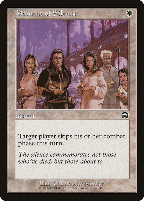 Moment of Silence - Mercadian Masques Magic card