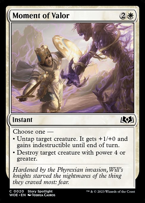 Moment of Valor - Wilds of Eldraine Magic card