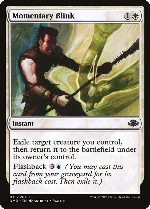 Momentary Blink - Dominaria Remastered (#15) - Illustrated by Anthony S. Waters - Magic: The Gathering Card