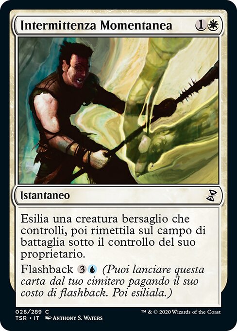 Kurzzeitiges Flimmern (Momentary Blink) - Double Masters 2022 (#20) - Illustrated by Evan Shipard - Magic: The Gathering Card