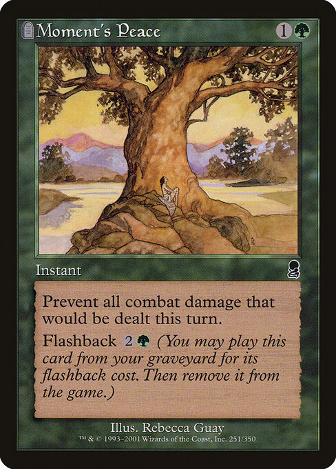 Moment's Peace - Odyssey (#251) - Illustrated by Rebecca Guay - Magic: The Gathering Card