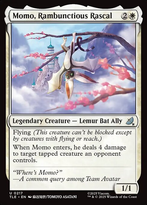 Momo, Rambunctious Rascal - Avatar: The Last Airbender Eternal Magic card
