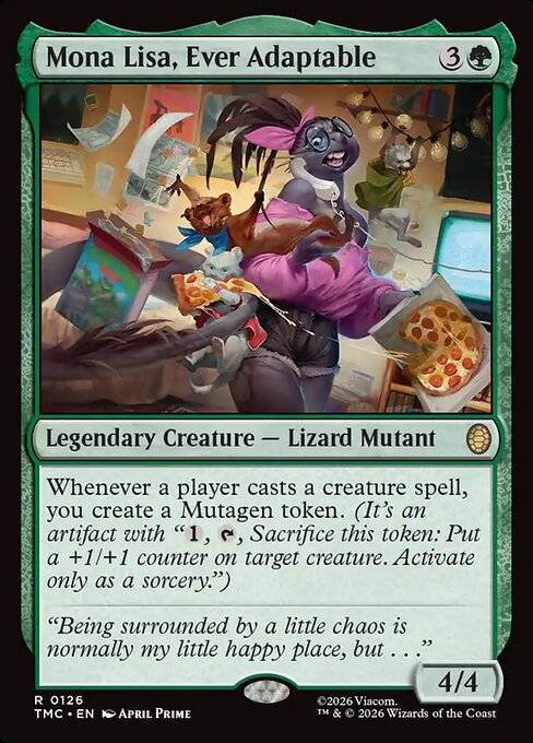 Mona Lisa, Ever Adaptable - Teenage Mutant Ninja Turtles Eternal Magic card