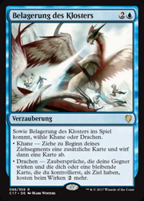 僧院の包囲 (Monastery Siege) - Commander 2017 (#88) - Illustrated by Mark Winters - Magic: The Gathering Card