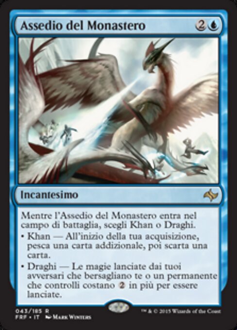Assedio del Monastero (Monastery Siege) - Fate Reforged (#43) - Illustrated by Mark Winters - Magic: The Gathering Card